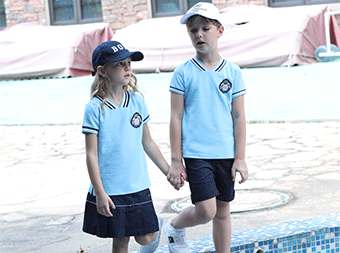 英倫棒球服運(yùn)動(dòng)小學(xué)校服廠家套裝