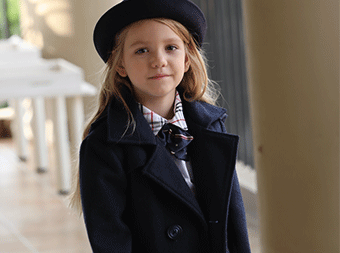 高端貴族學(xué)校校服大衣羊毛昵風(fēng)衣班服定制套裝