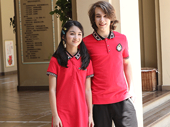 夏季POLO衫運(yùn)動(dòng)中學(xué)校服廠家套裝