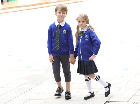 英倫風(fēng)毛衣幼兒園校服秋季羊毛衫長(zhǎng)袖