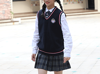 中小學(xué)生校服定制秋季毛衣禮服套裝