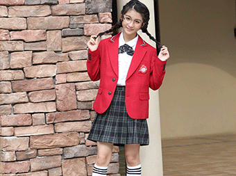 中小學生西裝禮服校服定做五件套