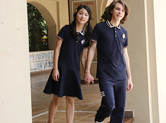 中學(xué)生班服定制短袖